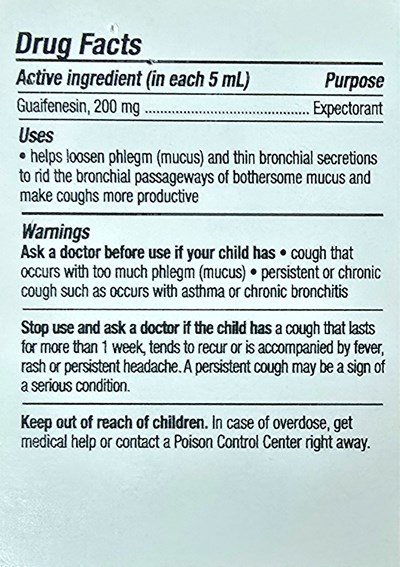 Active Ingredients (Drug Facts)